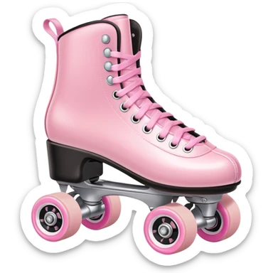 Light pink Roller skates  sticker