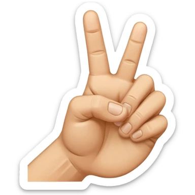 Create an emoji of a right hand. The thumb and middle finger of the right hand are pressed together, with the index finger positioned between them. The remaining fingers are curled into a fist. Add motion lines around the emoji to indicate a downward hand movement. sticker