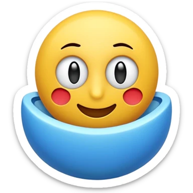 3d animasyon tarzında sevimli gözlerinden kalp çıkan çok mutlu mavi bir ejderha emojisi sticker