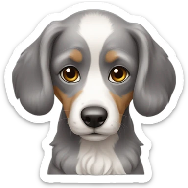 Petit chien gris à poil court sticker