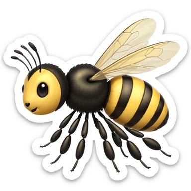 bee flying sticker