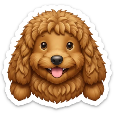Thumbs up golden doodle sticker