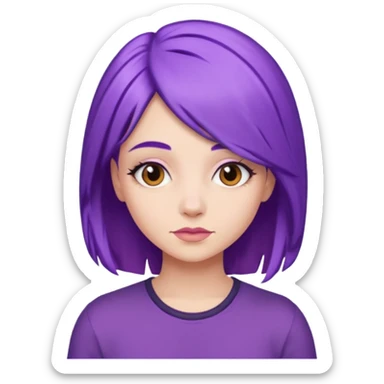 purple Tina sticker