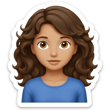 Brunette girl wavy nothing underneath full body sticker