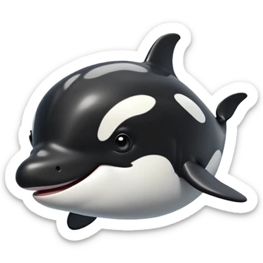 cinematic-comical-orca-portrait-emoji,-head-tilted-dramatically-with-an-exaggeratedly-shocked-expression,-featuring-a-sleek-black-and-white-body-with-wide,-comically-expressive-eyes-full-of-playful-disbelief-and-animated-flippers,-simple sticker