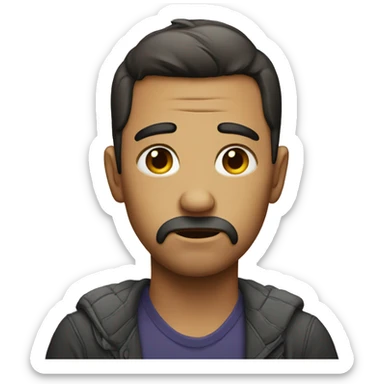 Sad gay person  sticker