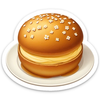 A portuguese cakes with the na e bola de Berlim  sticker