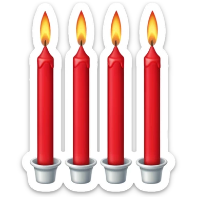 RED CANDLES sticker