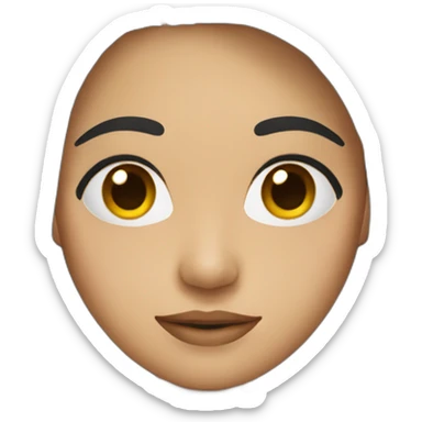 Chilean woman with dark long hair sticker