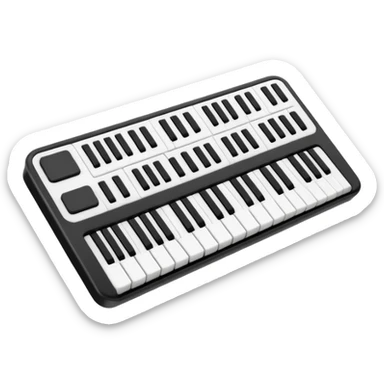Teclado música básico sticker