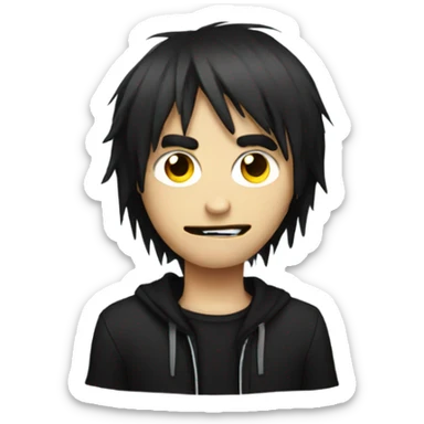 Emo guy sticker