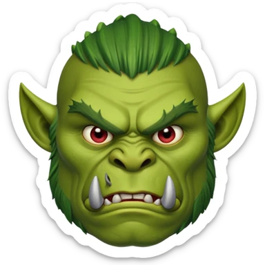 Orc ico head sticker