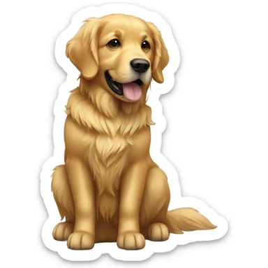 Golden retriever sticker