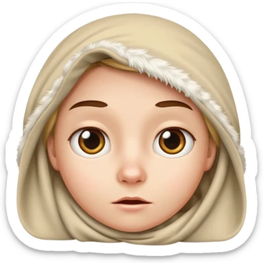 Lappland arknighits character peeking sticker