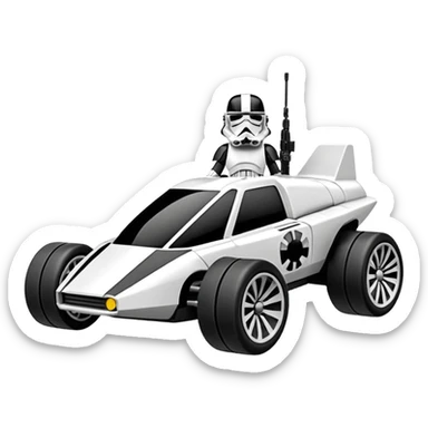 Hot wheel.Star Wars racer verse death trooper. 1car sticker