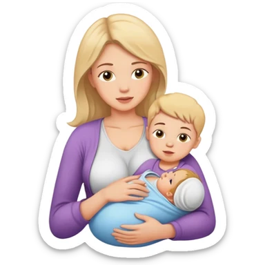 Mãe amamentando criança  sticker