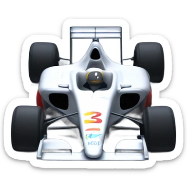 f1 racing car front view  sticker