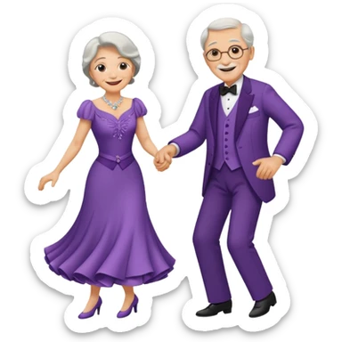 old people Waltz sticker