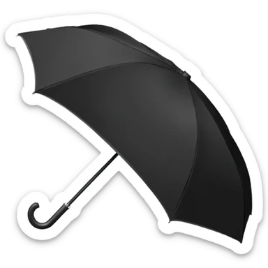 Folded Rain Umbrella sticker