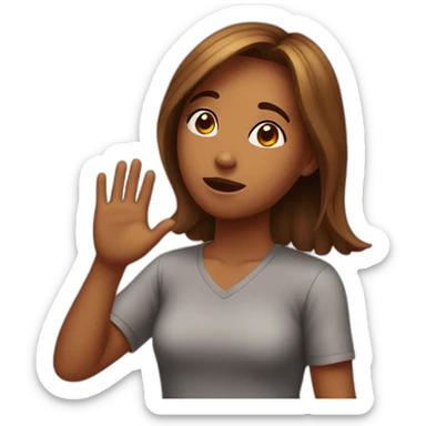 Asking sorry for girl sticker