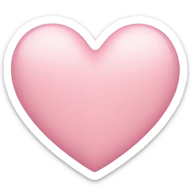 Light pink heart sticker