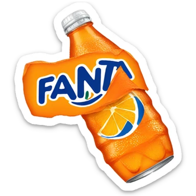 fanta bottle sticker