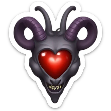 heart Baphomet sticker