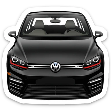 Black Edition Golf R MK7  with no red headlights or grill sticker