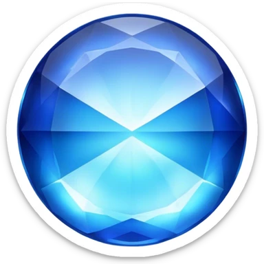 round cinematic-realistic-sapphire-emoji,-deep-blue-and-stunning,-with-smooth,-polished-facets-that-gleam-with-a-vibrant-intensity.-the-deep-blue-hue-reflects-light-in-mesmerizing-patterns,-and-a-soft,-glowing-aura-adds-to-the-precious sticker