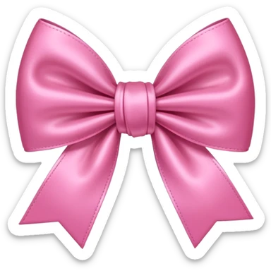 A cute Kawaii bow sticker