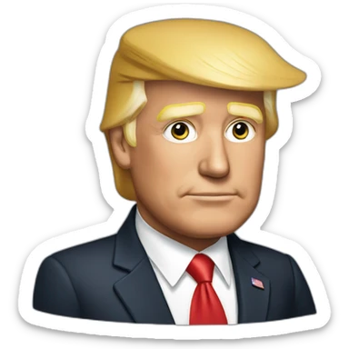 President Donald Trump sticker