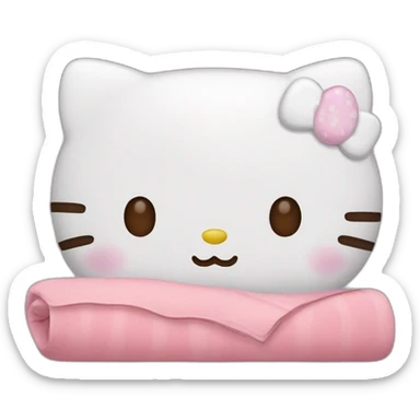 Hello kitty sleeps sticker