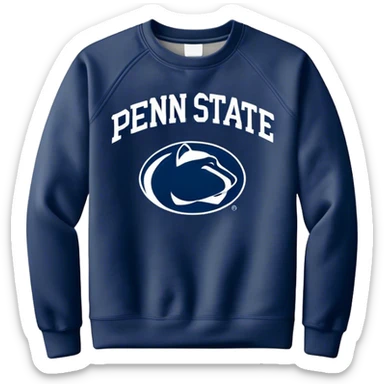 vintage navy blue penn state university sweatshirt sticker