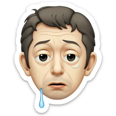 Serge Gainsbourg Crying sticker