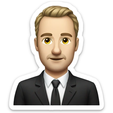 
Portrait of a Russian taxi driver, business class, he is wearing a classic black suit with a white shirt. Without a hat sticker