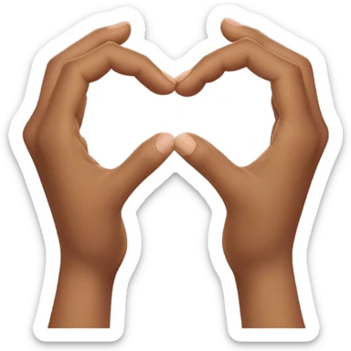 Hands kissing sticker