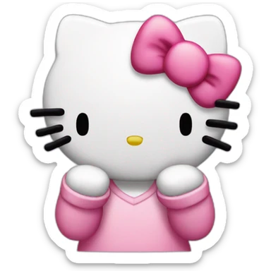 Hello Kitty facepalm sticker