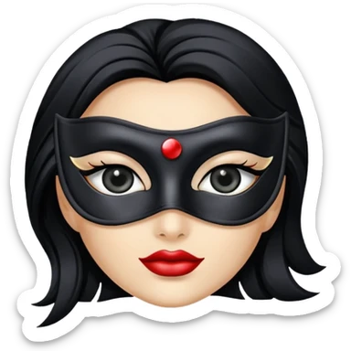 Domino eye mask sticker