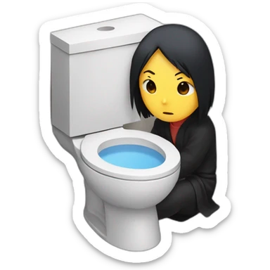 Itachi au toilette sticker