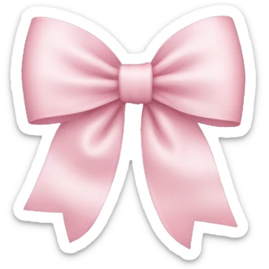 Light pink bow  sticker