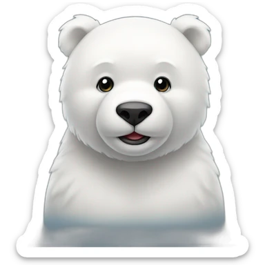 ours polaire sur banquise sticker