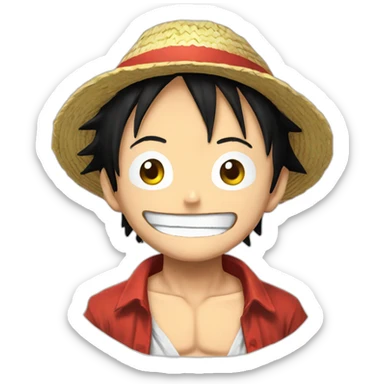 Luffy quu sticker