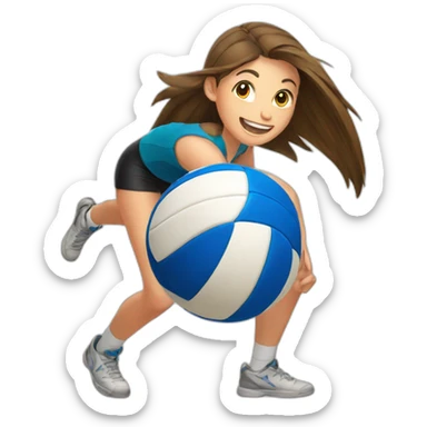 Volleyball sticker