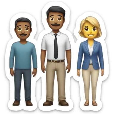 Message Group Of 3 people sticker