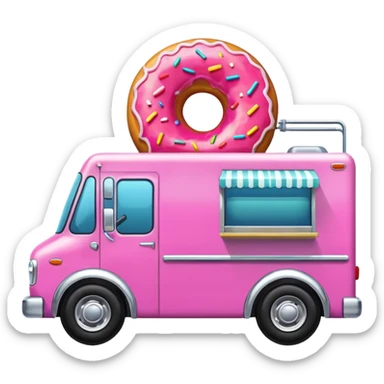  donut truck sticker