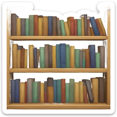 Bookshelf sticker