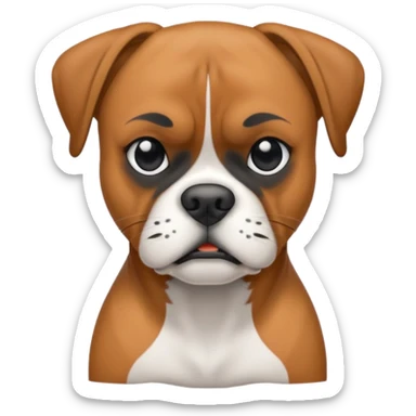 Boxer dog sticker