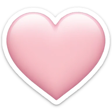 Light pink heart sticker