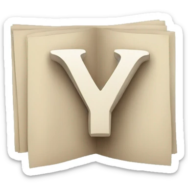 Letter Y sticker