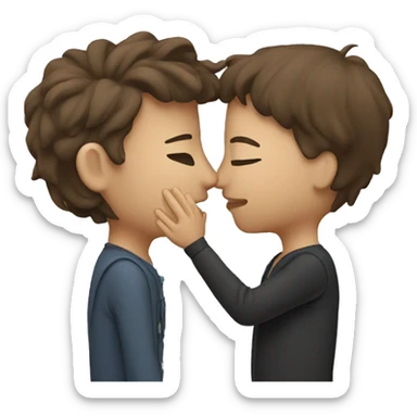 Couple kiss sticker